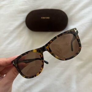 Tom Ford Tortoise Sunglasses with Brown Lenses